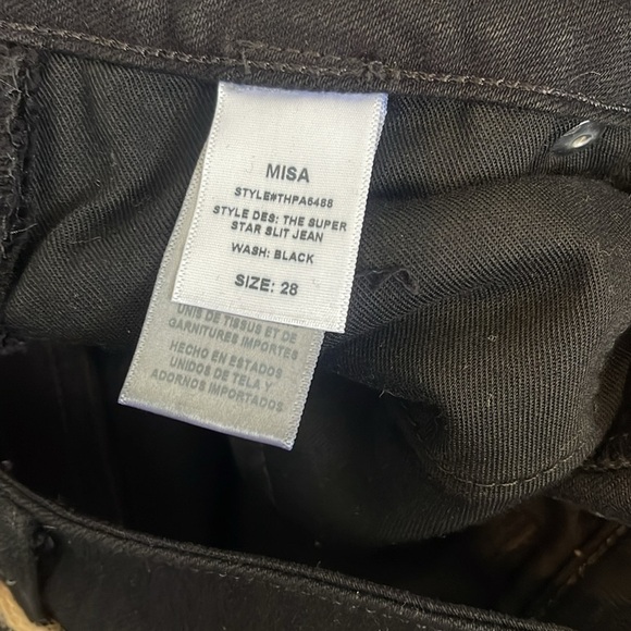 NWT MISA Los Angeles Super Star Slit Jean - Picture 9 of 11